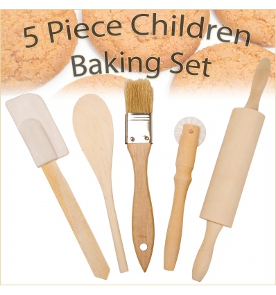 5pc Kids Wooden Baking Set [449913]