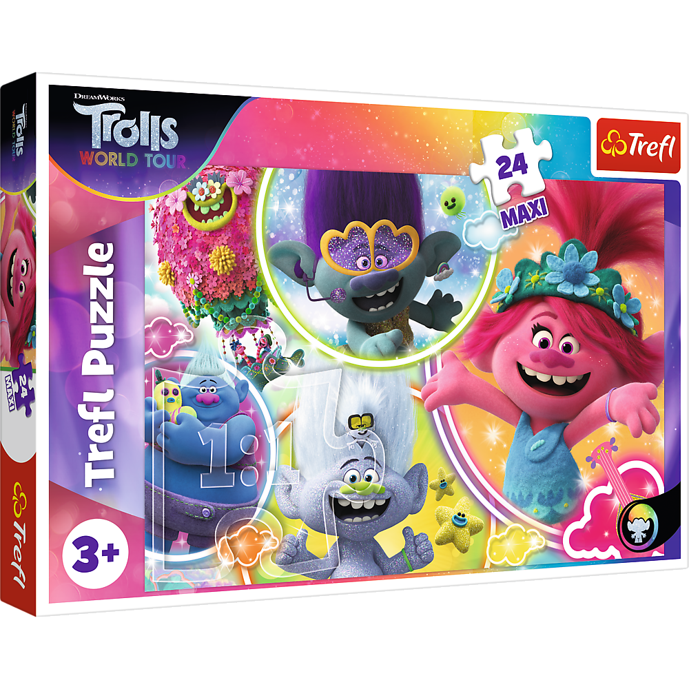 Trefl 24 Maxi Piece Kids Large Universal Trolls World Tour Music Jigsaw Puzzle Ebay