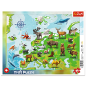 Puzzles - "25 Frame" - Europe map with animals [31341]