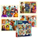 Puzzles - "4in1" - Scooby Doo and friends / Warner Scooby Doo - Scoob Movie [34340]