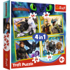 Puzzles - "4in1" - How to Train Your Dragon / Universal How to Train Your Dragon [34341]