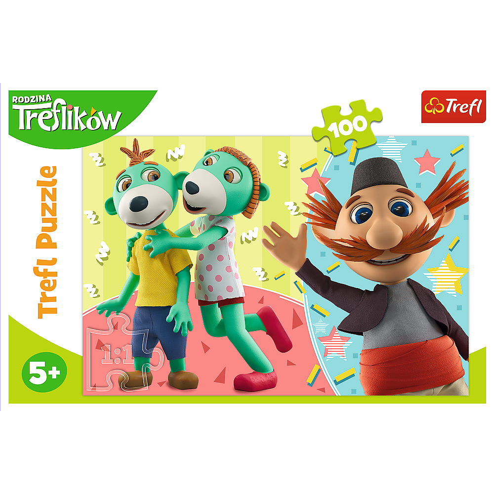 Trefl 100 Piece Kids Large Rodzina Treflikow Trefliks And Uncle Jigsaw Puzzle Ebay