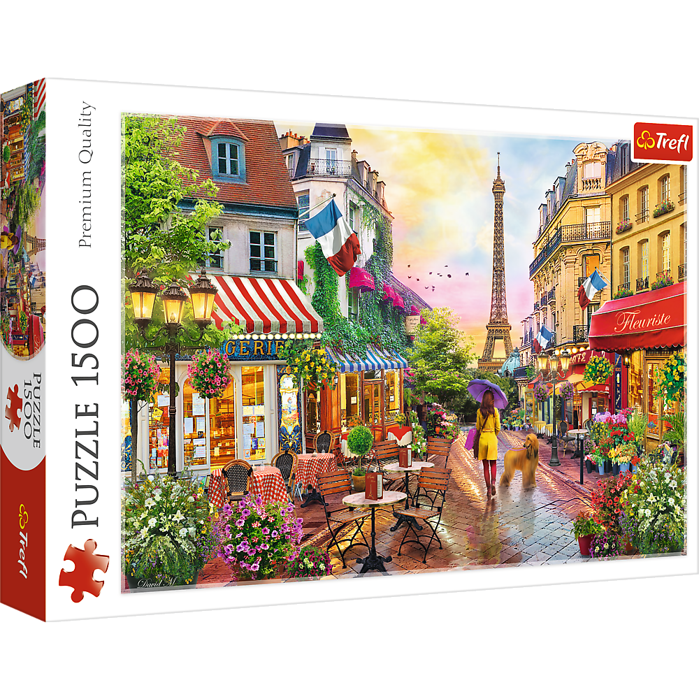 Trefl 1500 Piece Adult Large Jigsaw Puzzle Street Cafe Paris Eiffel ...