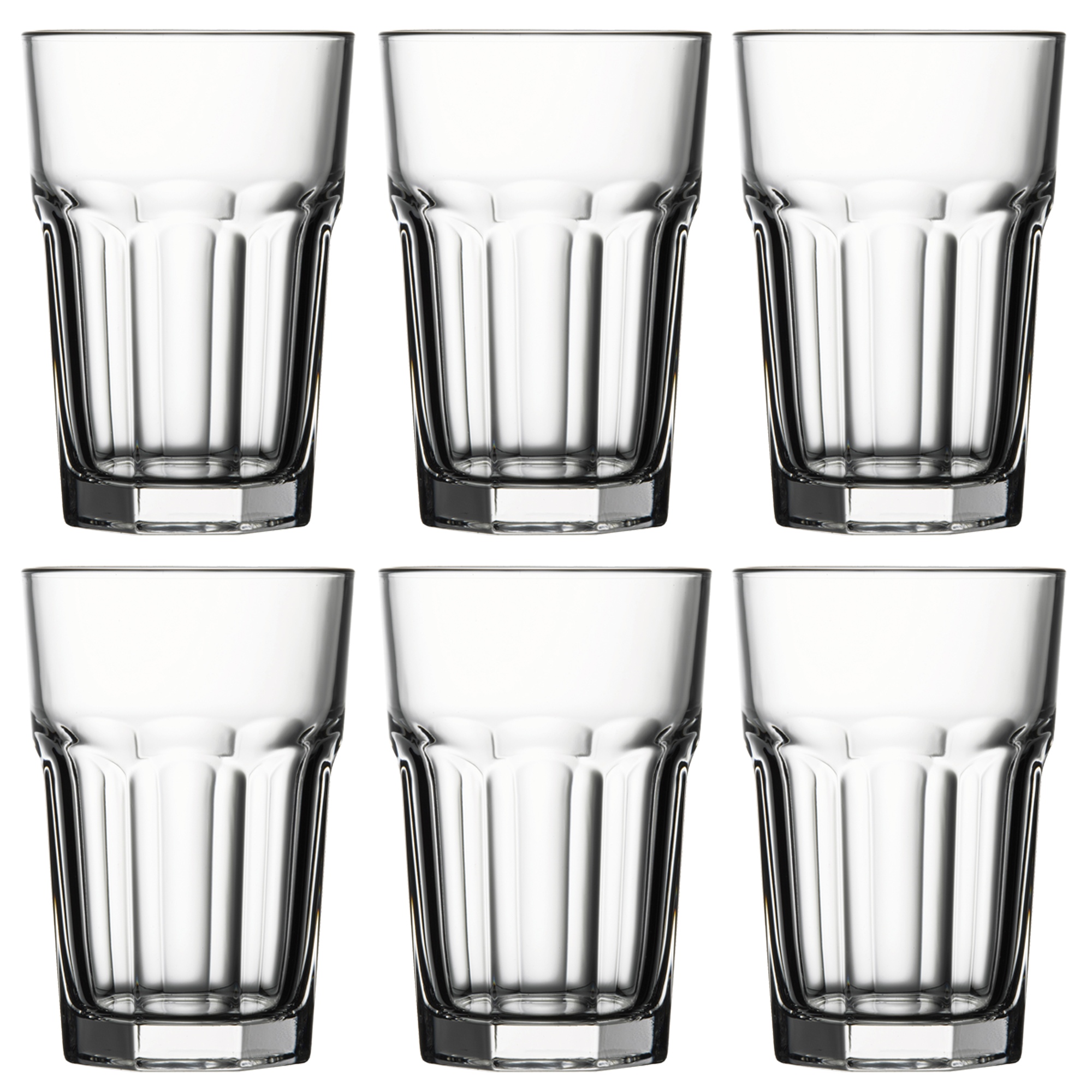 Pasabahce Casablanca 355ml Tumbler Drinking Glassware Cocktail Dining Set  Of 12