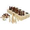 3 in 1 Wooden 66 Pcs Game Set Chess, Backgammon & Draughts [487625]