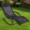 Black Rocking Chair With Pillow [550621]