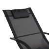 Black Rocking Chair With Pillow [550621]