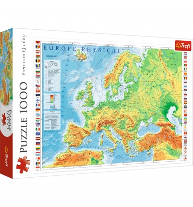 Puzzles - "1000" - Physical Map of Europe [10605]