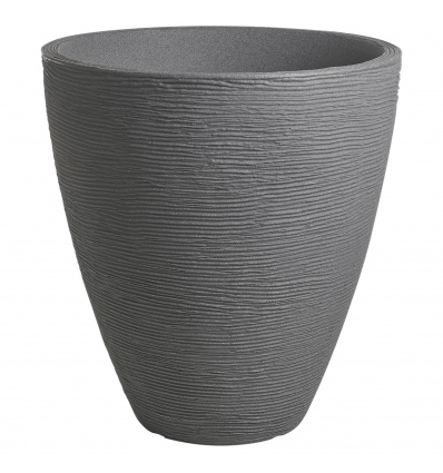 Plastic Ribbed Flower Pot