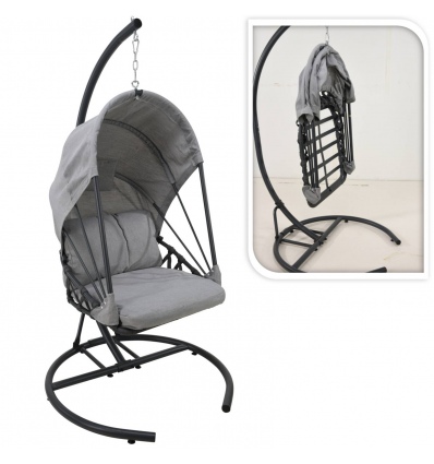 Garden Swing Egg Chair With Canopy [839306]