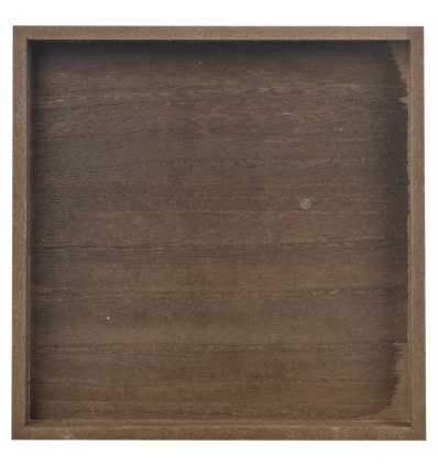 Brown Shallow Wooden Decor Tray