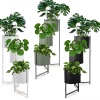 Tall Metal Modern 3-Tiered Plant Stand