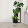 Tall Metal Modern 3-Tiered Plant Stand