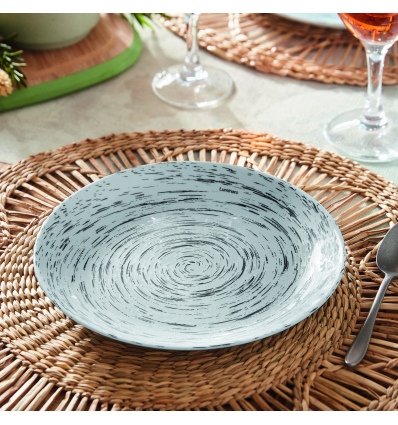 Single STRATIS Tempered Glass Grey Dinnerware Collections