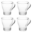 4Pc Clear Coffee Tea Mug Set [108775]