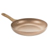 URBN-CHEF Rose Gold Pots & Pans With Wood Look Handles