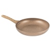 URBN-CHEF Rose Gold Pots & Pans With Wood Look Handles