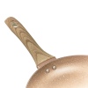 URBN-CHEF Rose Gold Pots & Pans With Wood Look Handles