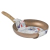 URBN-CHEF Rose Gold Pots & Pans With Wood Look Handles