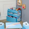 Blue Rainbow Wooden Storage Rack with Six Baskets [248240]