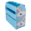 Blue Rainbow Wooden Storage Rack with Six Baskets [248240]