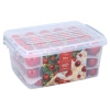 70 Christmas Baubles in Plastic Clip Lid Storage Box