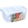 70 Christmas Baubles in Plastic Clip Lid Storage Box