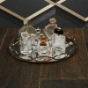 Eternity Design Glass Mirror Candle Tray