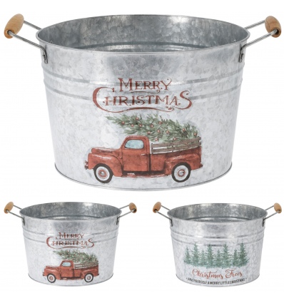 Galvanized Round Metal Drinks Bucket Tub 2 ASS [020404]