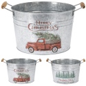 Galvanized Round Metal Drinks Bucket Tub 2 ASS [020404]