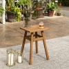 Sqaure Wooden Indoor/Outdoor Side Table [780852][376332]