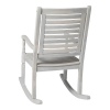 Wooden White Wash Rocking Chair Indoor/Outdoor [376509]