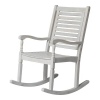 Wooden White Wash Rocking Chair Indoor/Outdoor [376509]