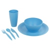 12 Pc Plastic Dinnerware Set Pink