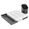 Cutlery Drainer Basket and Extendable Plastic Cutlery Drawer