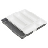 Cutlery Drainer Basket and Extendable Plastic Cutlery Drawer