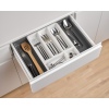 Cutlery Drainer Basket and Extendable Plastic Cutlery Drawer