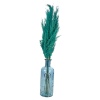 Pampas Plume and  and Heavy Glass Vase Sets