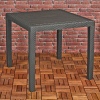 Anthracite KING Plastic Square Garden Table + FOLIA Chairs