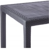 Anthracite KING Plastic Square Garden Table + FOLIA Chairs