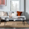 42" Rayna Two Tier Glass & Metal Coffee Table