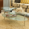 Mariner Dual Oval Glass Coffee Table [010241]