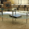 Mariner Dual Oval Glass Coffee Table [010241]