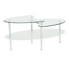 Mariner Dual Oval Glass Coffee Table [010241]