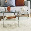 Mariner Dual Oval Glass Coffee Table [010241]