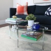 Mariner Dual Oval Glass Coffee Table [010241]