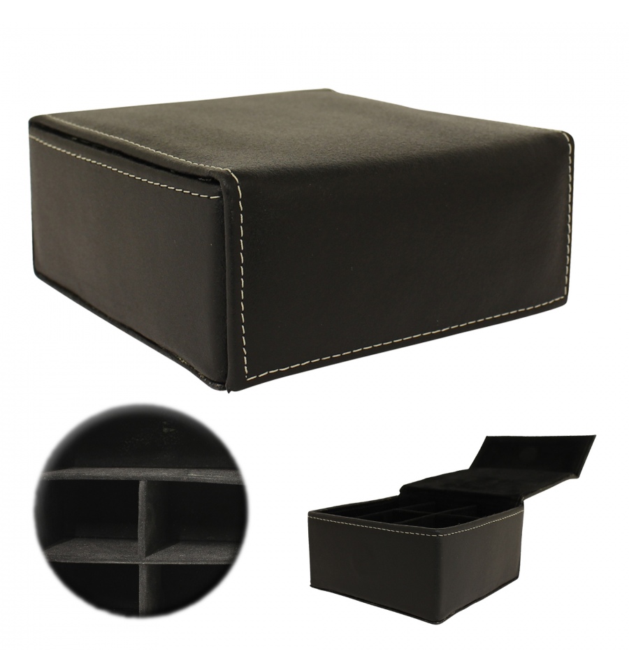Real Leather Jewellery Box 5 Copartments