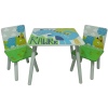 Dino Rawrr Kids Wooden Table & 2 Chairs [998789]