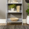 55'' Sophia Wooden Ladder Bookcase Grey [779245]