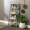 55'' Sophia Wooden Ladder Bookcase Grey [779245]